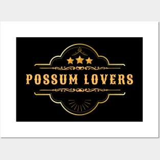 Possum lovers Posters and Art